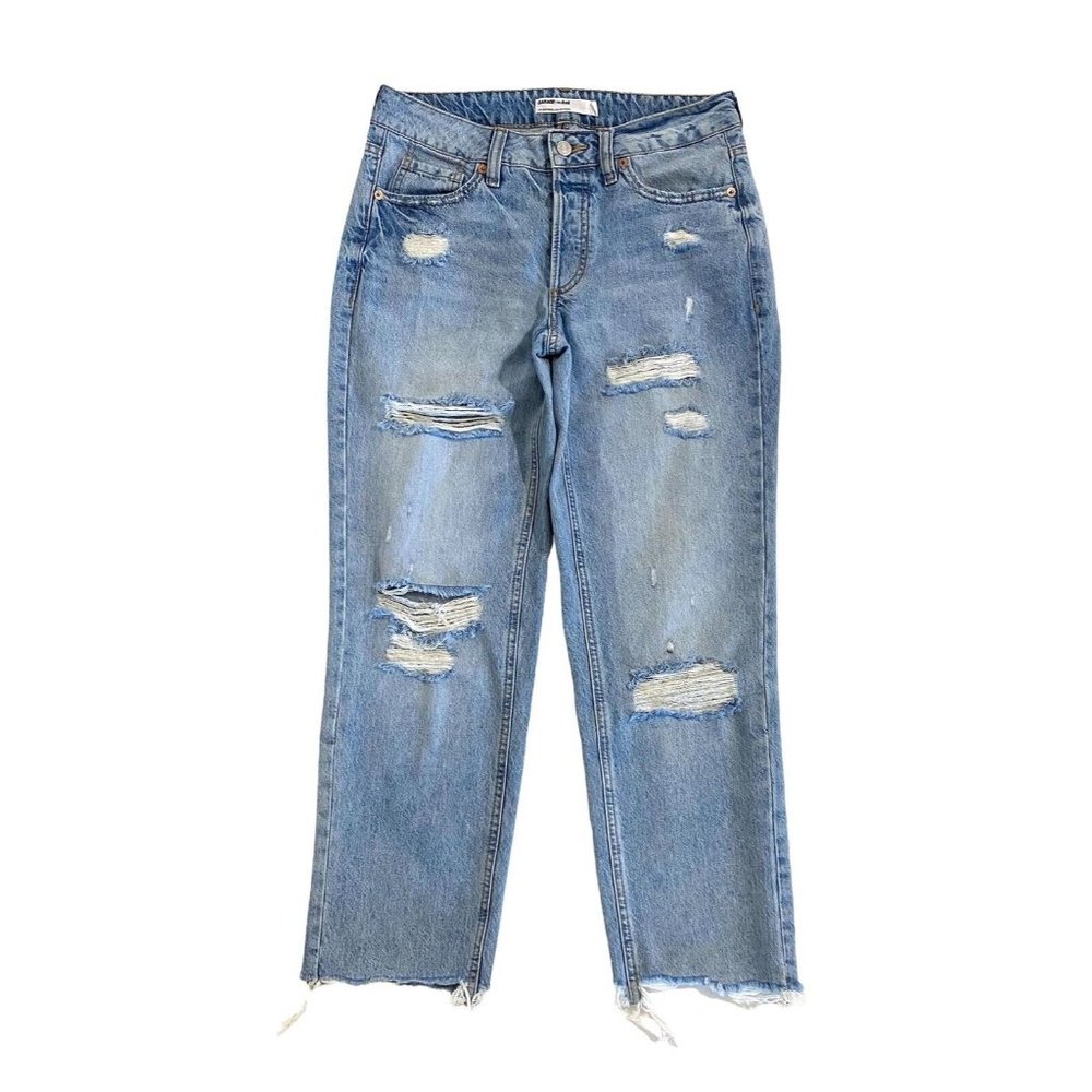 GARAGE Women's Size 01 / 25 Ex-Boyfriend Button Fly Jeans Distressed Denim
